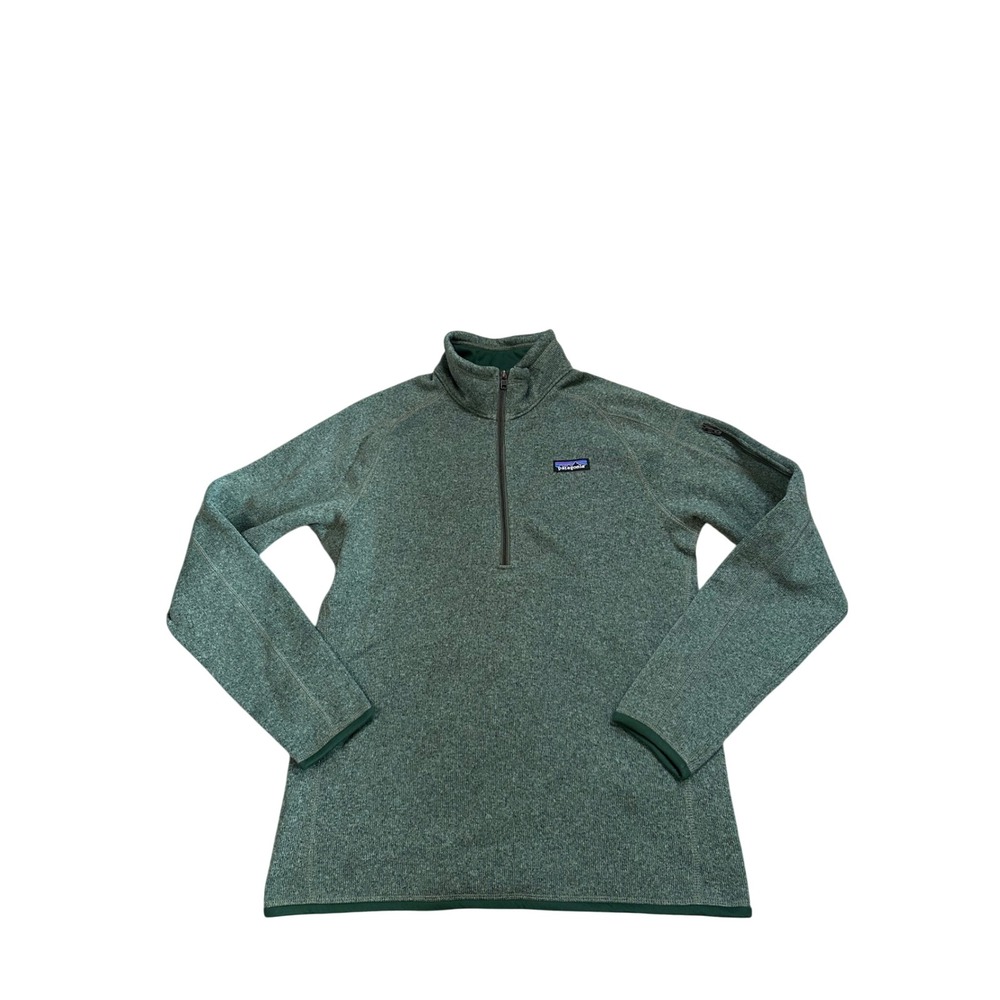Patagonia Better Sweater 1/4 Zip Fleece Pullover Green Mens Large 25618 FA22